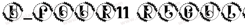 H_FOUR11 Regular字体转换
